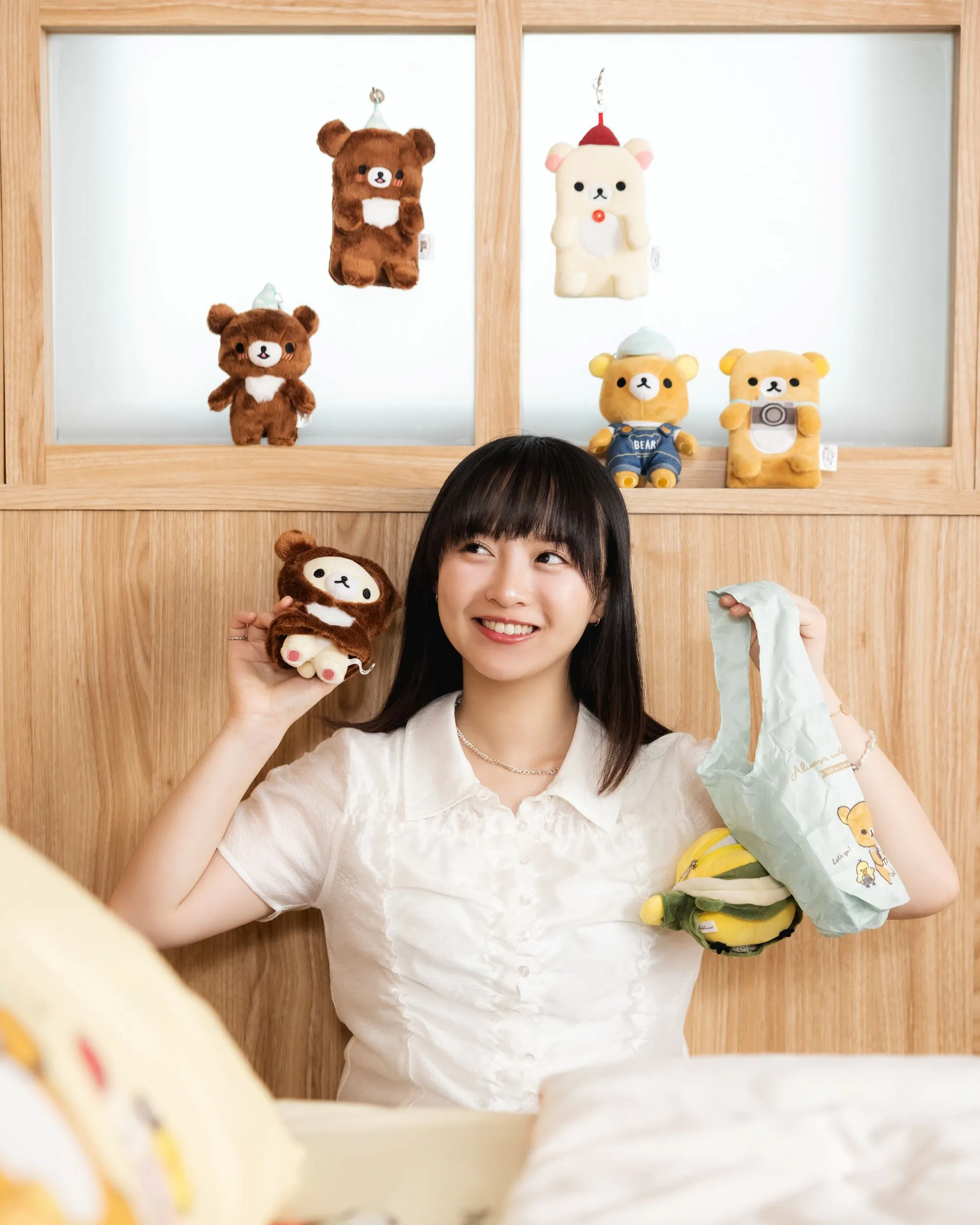 最高CP值代表「拉拉熊布偶吊飾飲料提袋or絨毛造型證件套盲盒」。（圖／7-ELEVEN提供）