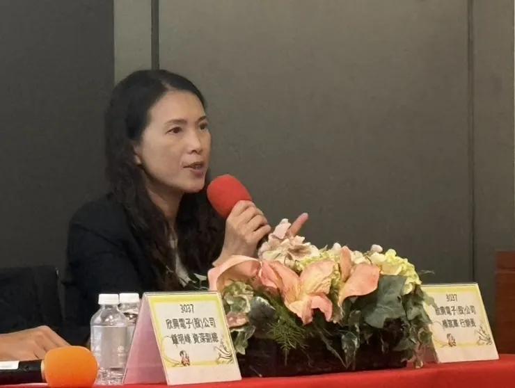 欣興資深副總暨行銷長楊筑華。圖/唐子晴攝影