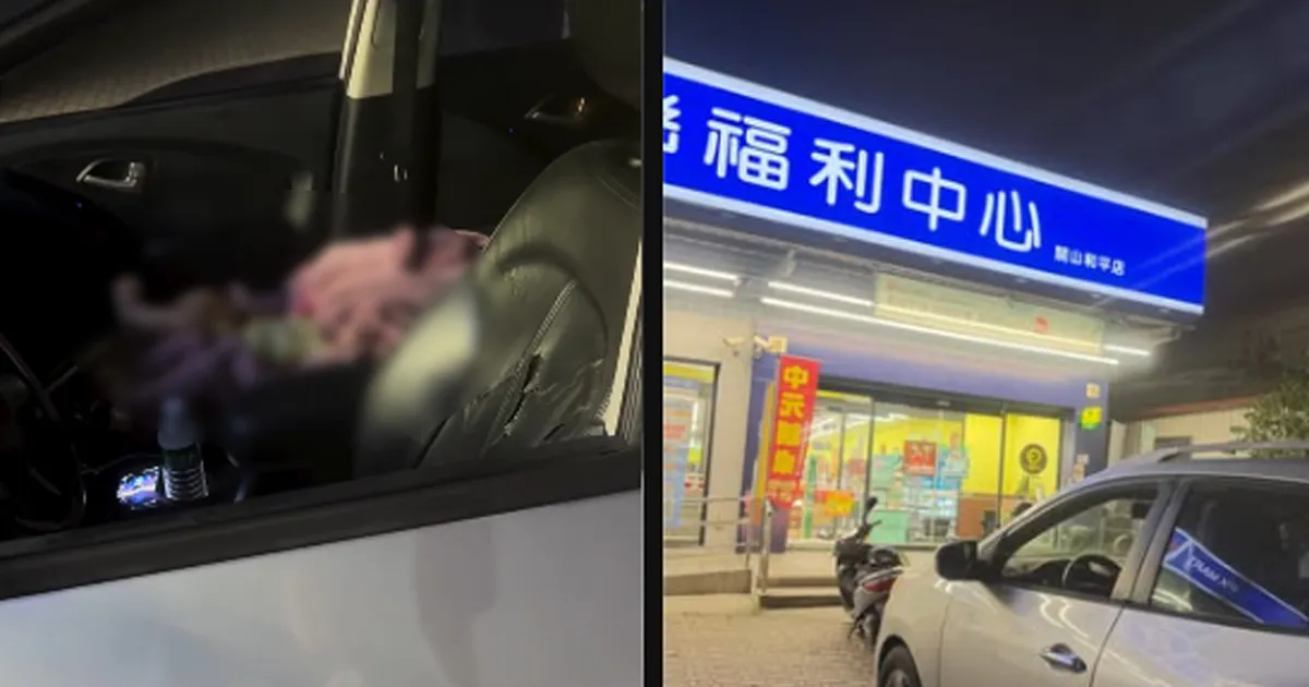 台東一名媽媽把小孩獨留在車內。(圖/翻攝Threads)