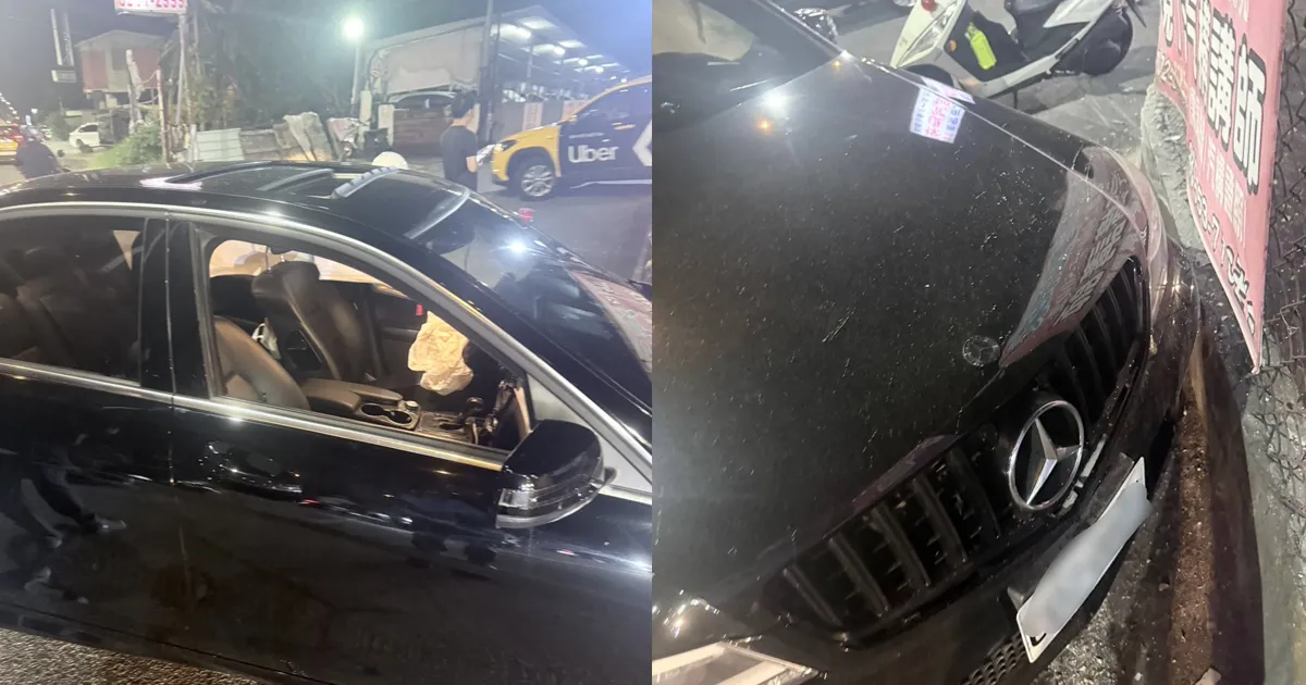 蘆洲毒駕車輛。(圖/翻攝畫面)