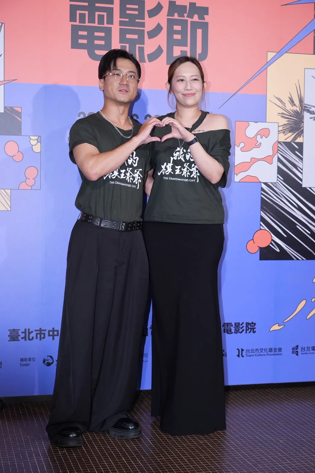 五木、瑪菲司在《我的棋王爺爺》飾演夫妻，花了不少時間培養感情。（圖／記者許方正攝）