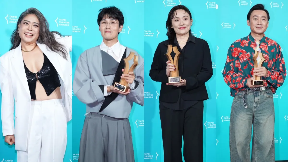 張雅涵、宮能安、徐堰鈴、林子恆都拿到男女主角獎。(圖/記者許方正攝)