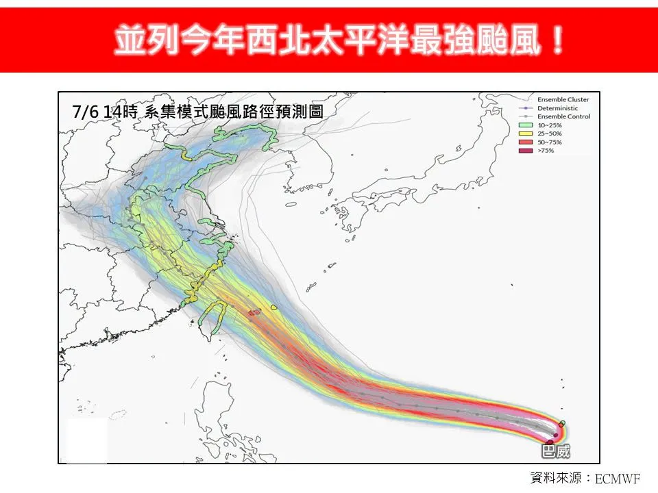 巴威颱風是爽快的颱風。（圖／翻攝自林老師氣象站臉書）