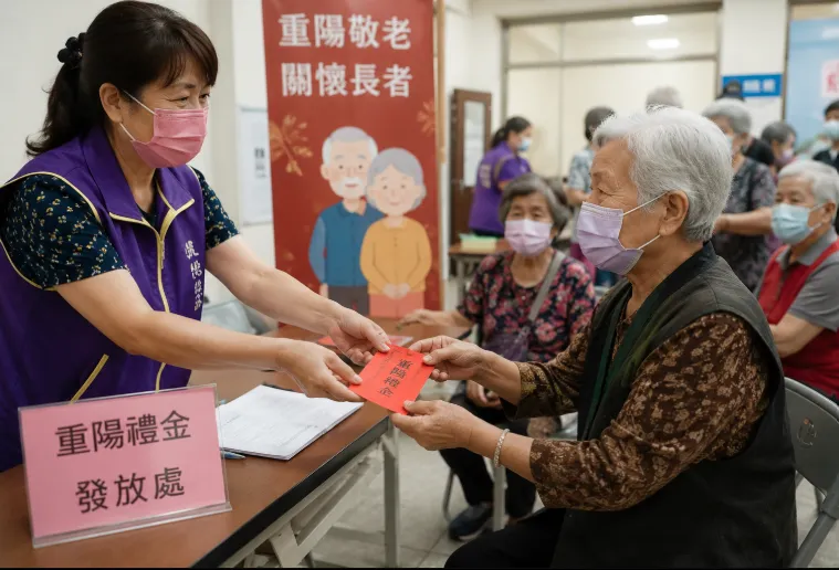 2026重陽敬老禮金要來了。（圖／AI生成示意圖）