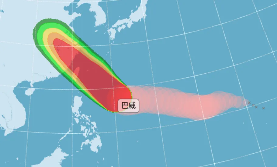 明晚起全台風雨升級。(圖/氣象署提供)