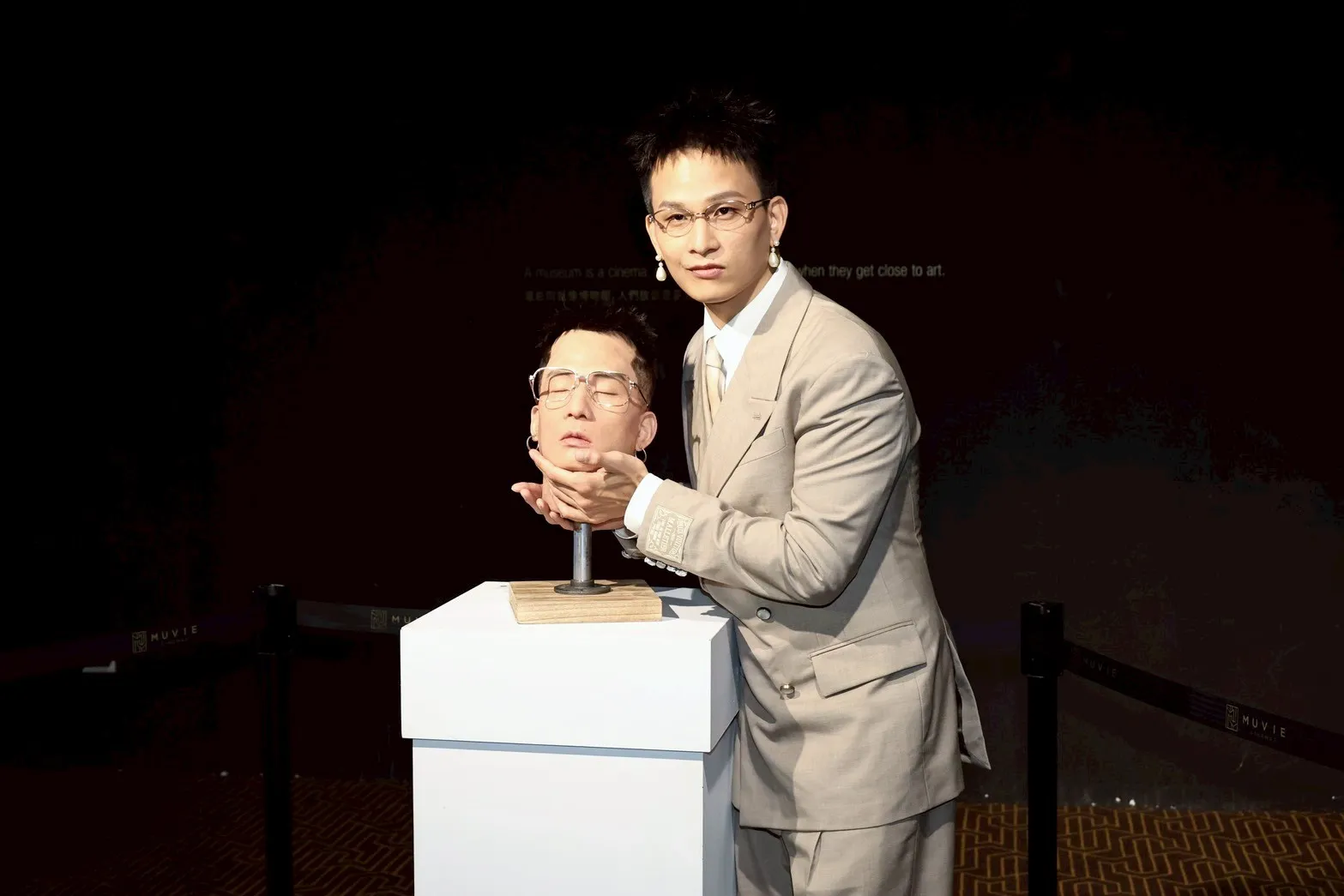 黃奇斌出席個人專輯記者會。(圖/記者陳明中攝)