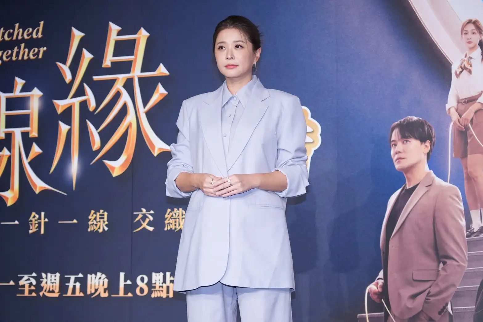 李燕出席新戲《針線緣》首映會,分享與陳冠霖拍攝激情戲的心路歷程。(圖/記者許方正攝)