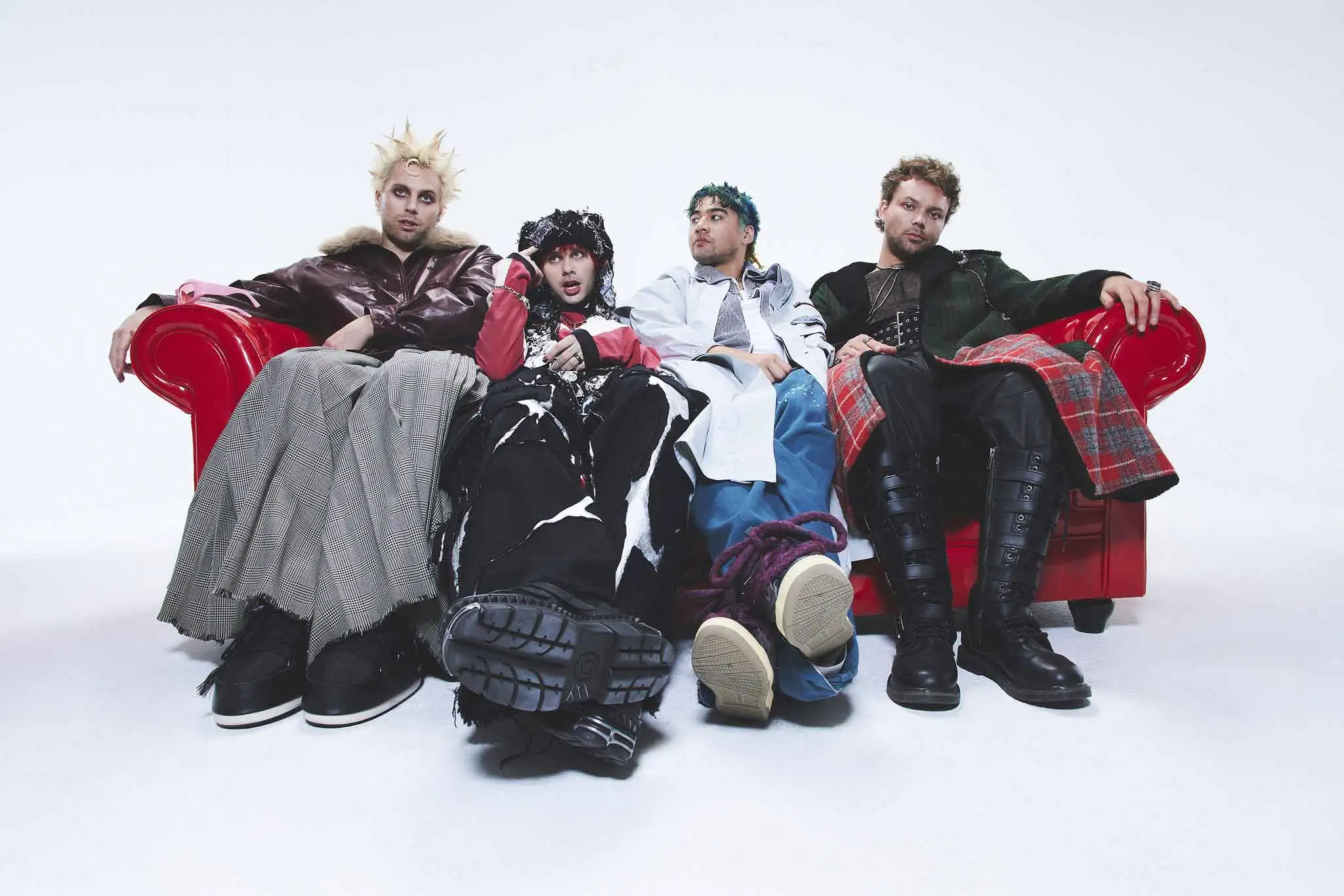 澳洲樂團5 Seconds of Summer宣佈將於11月25日在台北流行音樂中心開唱,舉辦睽違10年的台灣專場演出。(圖/Live Nation Taiwan提供)