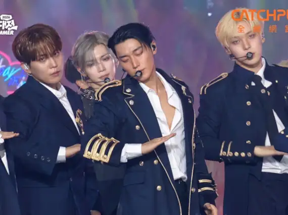 ATEEZ 震胸舞成為熱門話題。(圖/翻攝自CATCHPLAY TV)