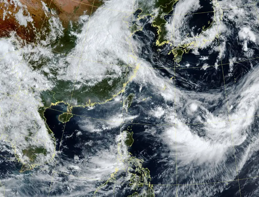這幾天台中以南地區仍有短暫陣雨。(圖/中央氣象署)