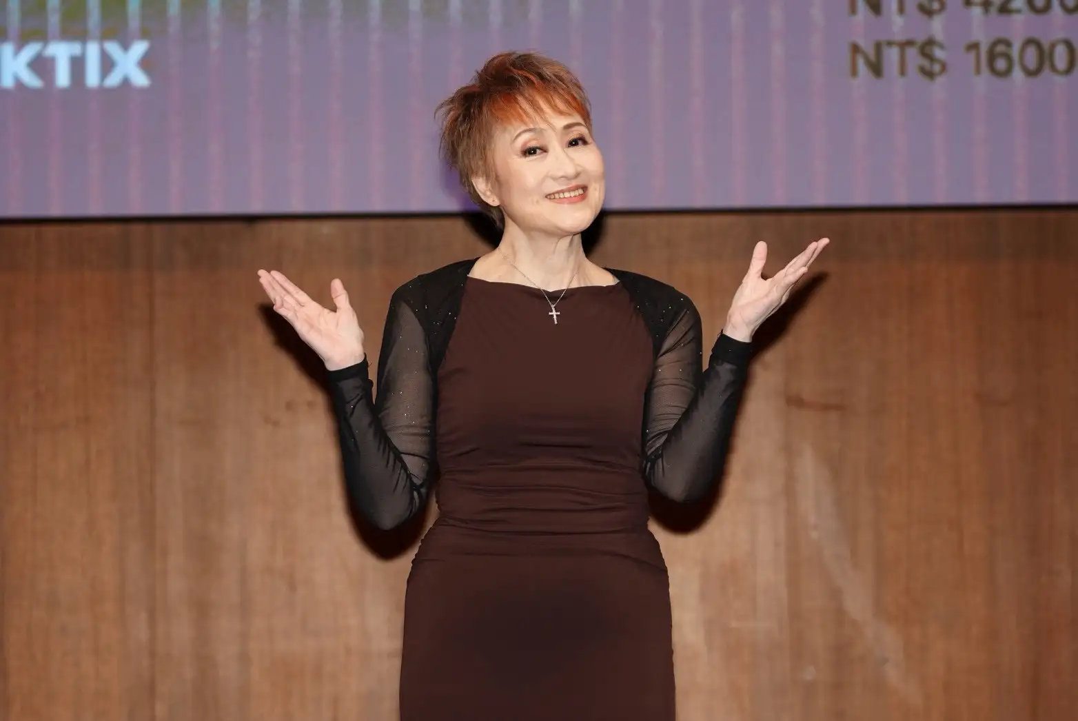 傳奇歌后尤雅出席演唱會記者會,睽違15年返台開唱並大方分享感情現況。(圖/記者陳明中攝)