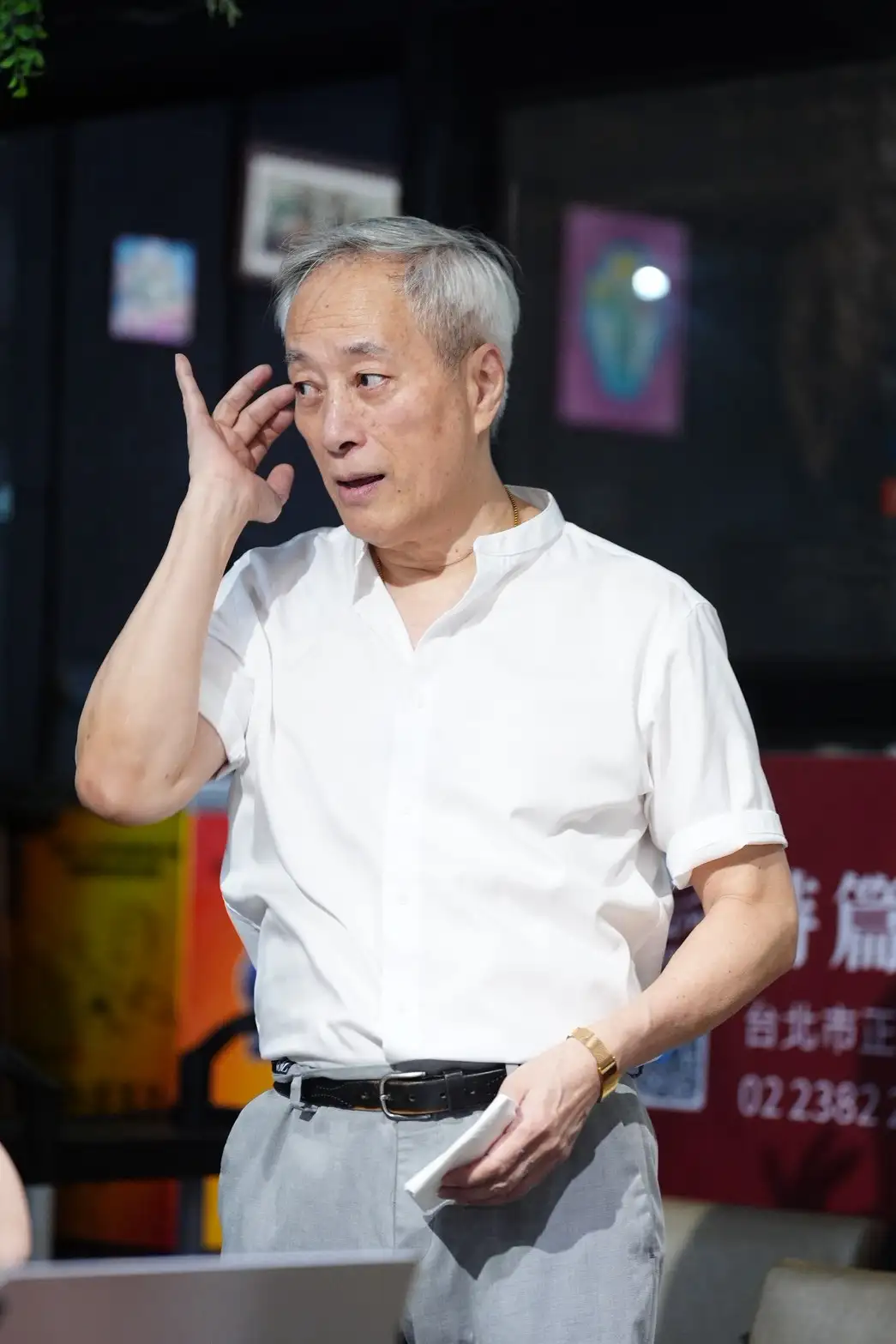 姜厚任老神在在。(圖/記者陳明中攝)
