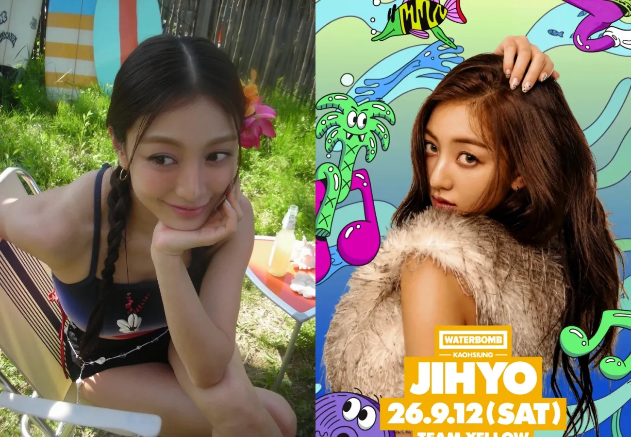 TWICE隊長志效將登上「WATERBOMB KAOHSIUNG 水炸彈音樂節」。(圖/翻攝自志效、WATER BOMB IG)
