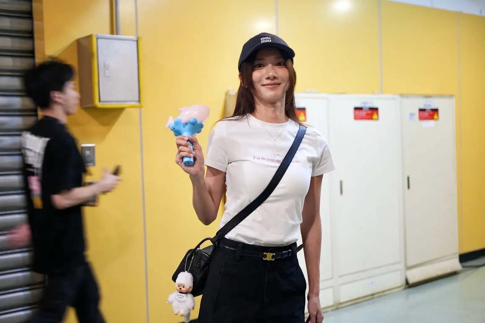 阿璞女友豆花妹演唱會首日甜蜜到場支持。（圖／記者陳明中攝）