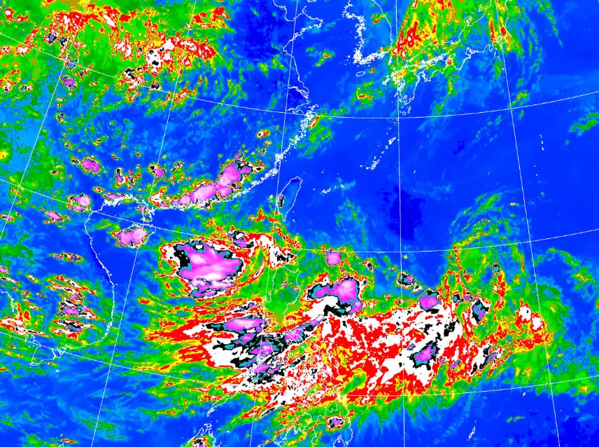 中央氣象署發布豪雨特報及大雷雨警戒。(圖/中央氣象署)