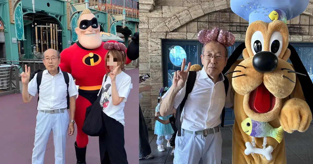 希望桐谷先生每年都能去迪士尼玩。（圖／翻攝Facebook)