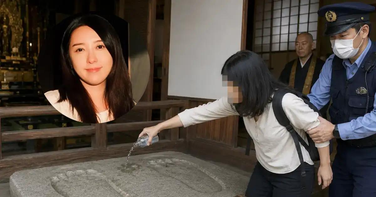 39歲台女竟對「日本國寶」淋油遭逮,網懷疑是五熊。(圖/翻攝Instagram,示意畫面)