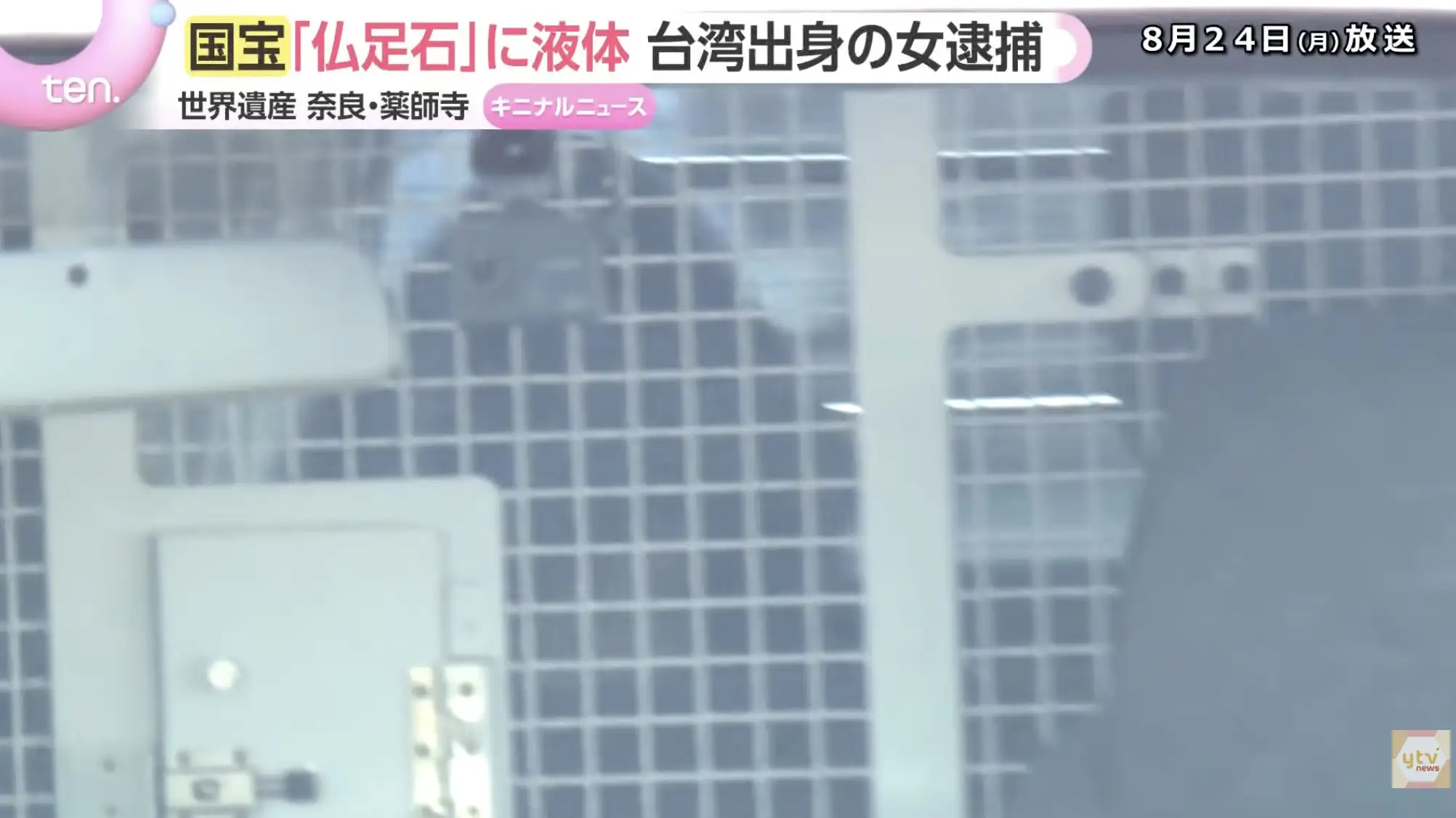 五熊移送畫面被日媒曝光。(圖/翻攝自讀賣新聞)