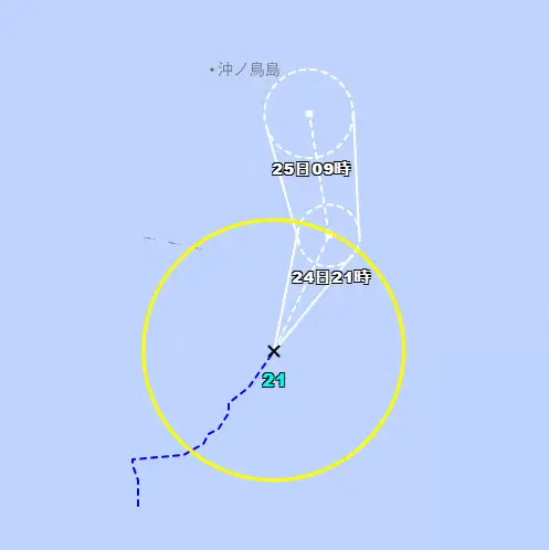 閃電颱風生成。(圖/翻攝自日本氣象廳)