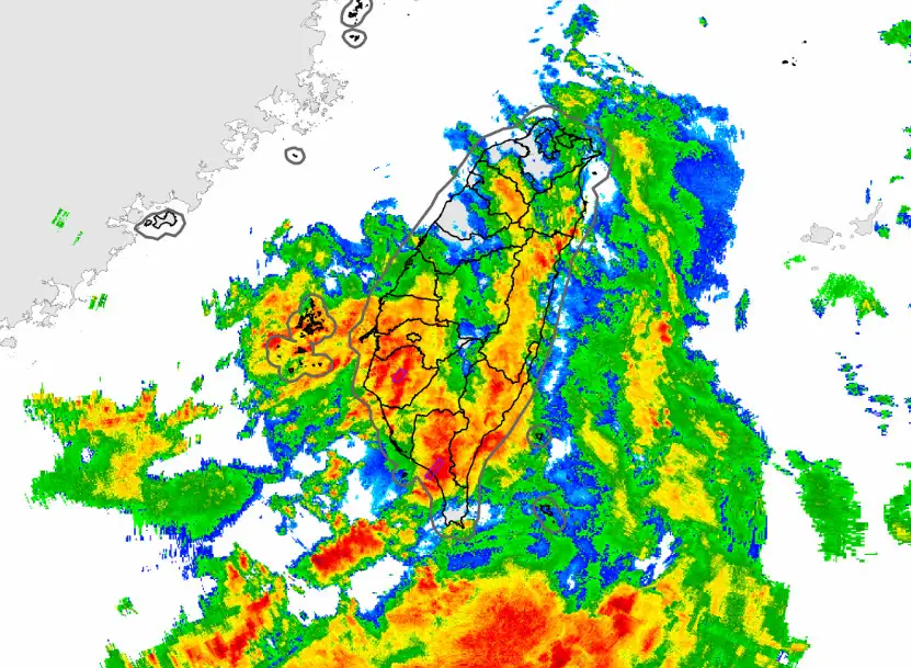 6縣市宣布豪雨假。(圖/中央氣象署)