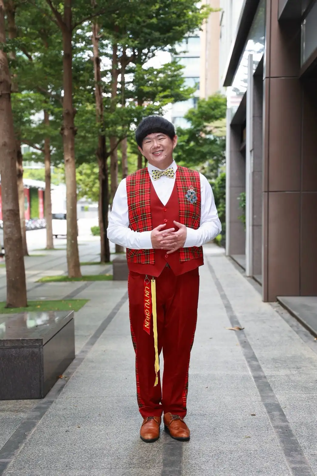 林育羣喊話要當「最勵志的胖子」。（圖／娛樂中心攝）