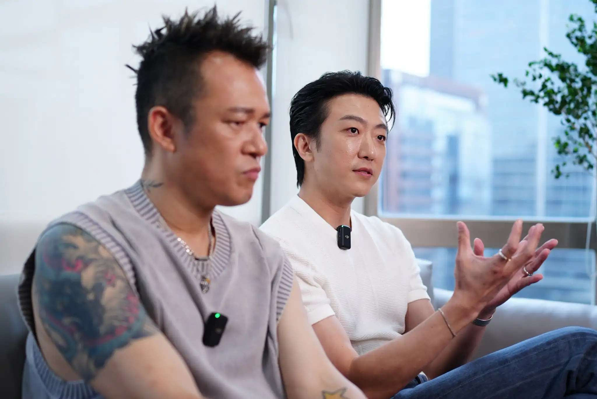 阿BEN（左）、懷秋表示不會去刻意考驗另一半。（圖／記者陳明中攝）
