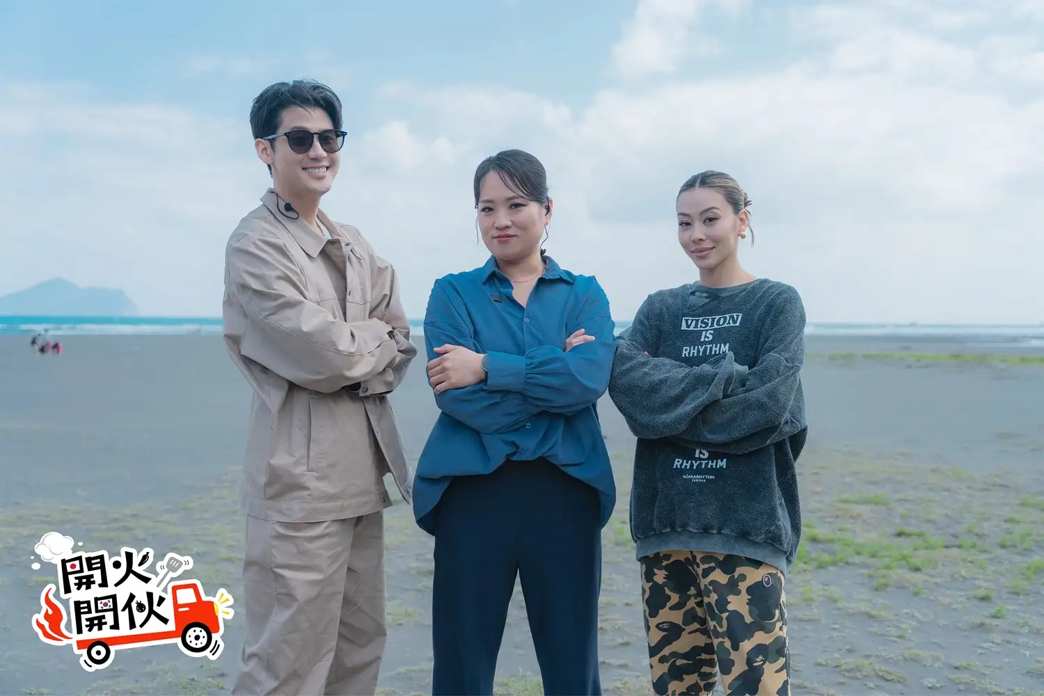 李玉璽(左起)、鄭智善及值班經理蔡詩芸。(圖/TVBS提供)