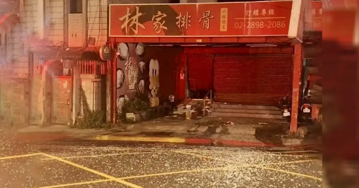 北投林家排骨驚傳火警。(圖／翻攝畫面)
