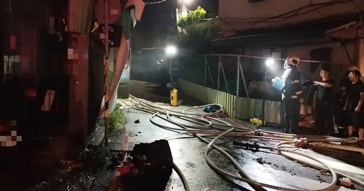 北投林家排骨驚傳火警。(圖／翻攝畫面)