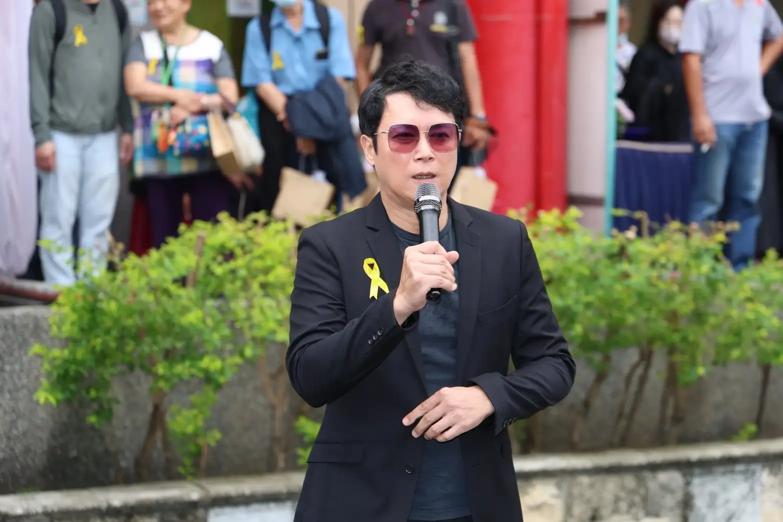 王燦想起和陳盈潔點點滴滴。(圖/記者許方正攝)