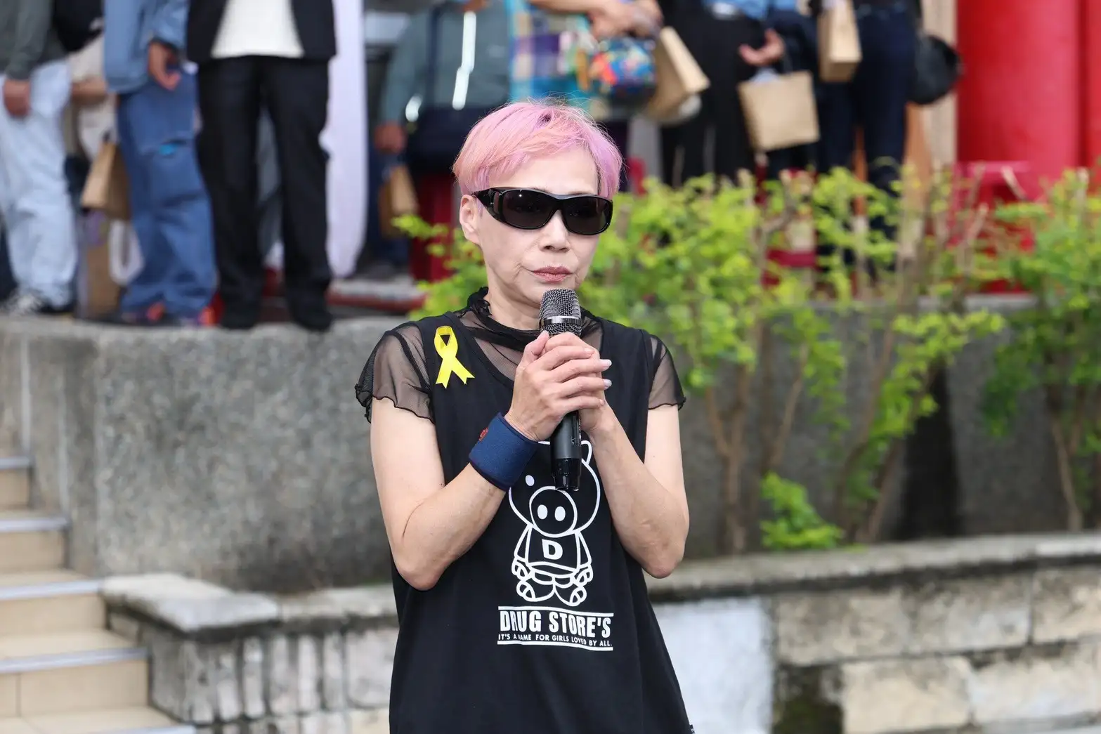 藍如潔許久未露面。(圖/記者許方正攝)
