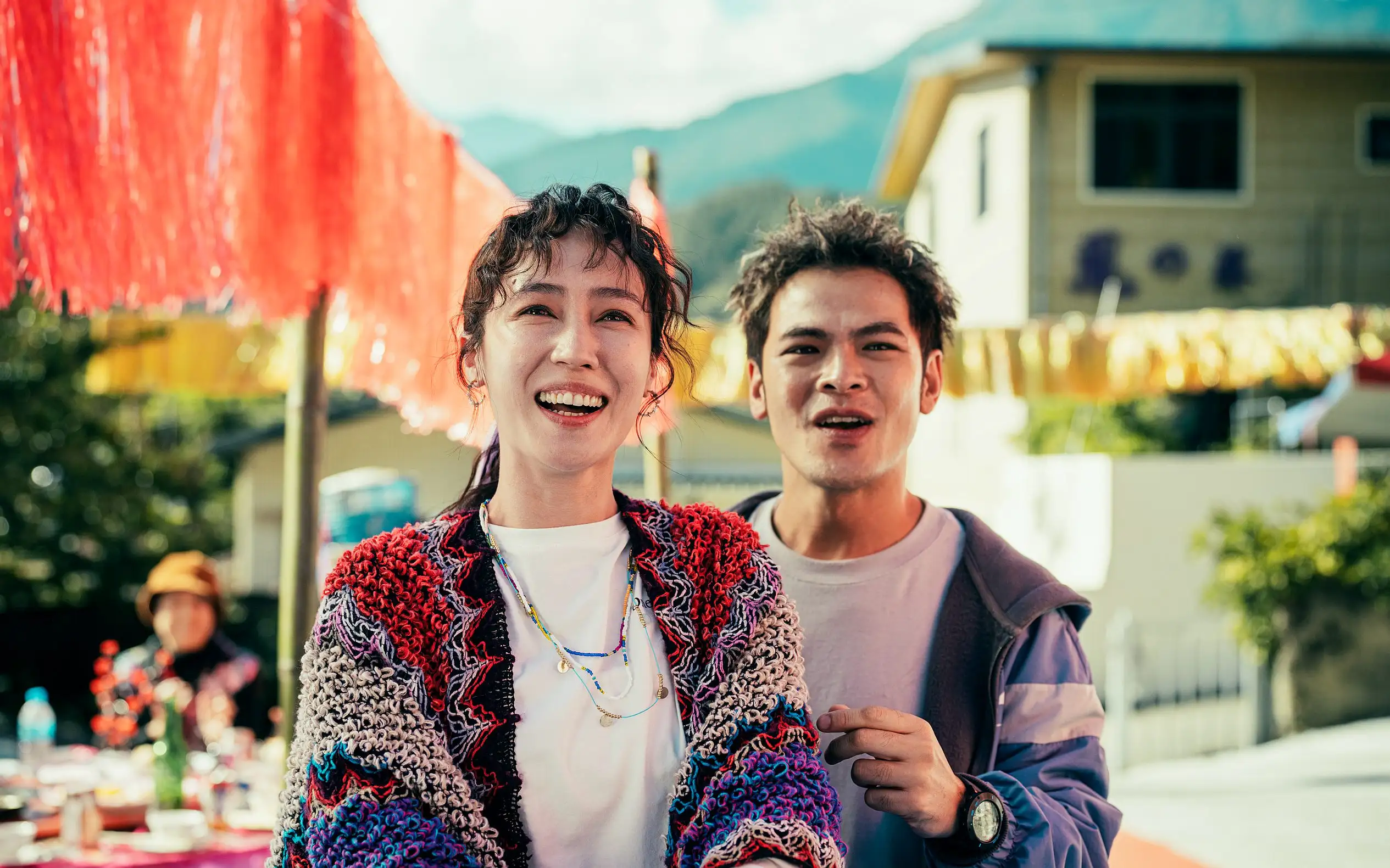 小薰、蘇達在《怎麼可能我家的祖先是你家的鬼》有多場對手戲。(圖/桃園電影節提供)
