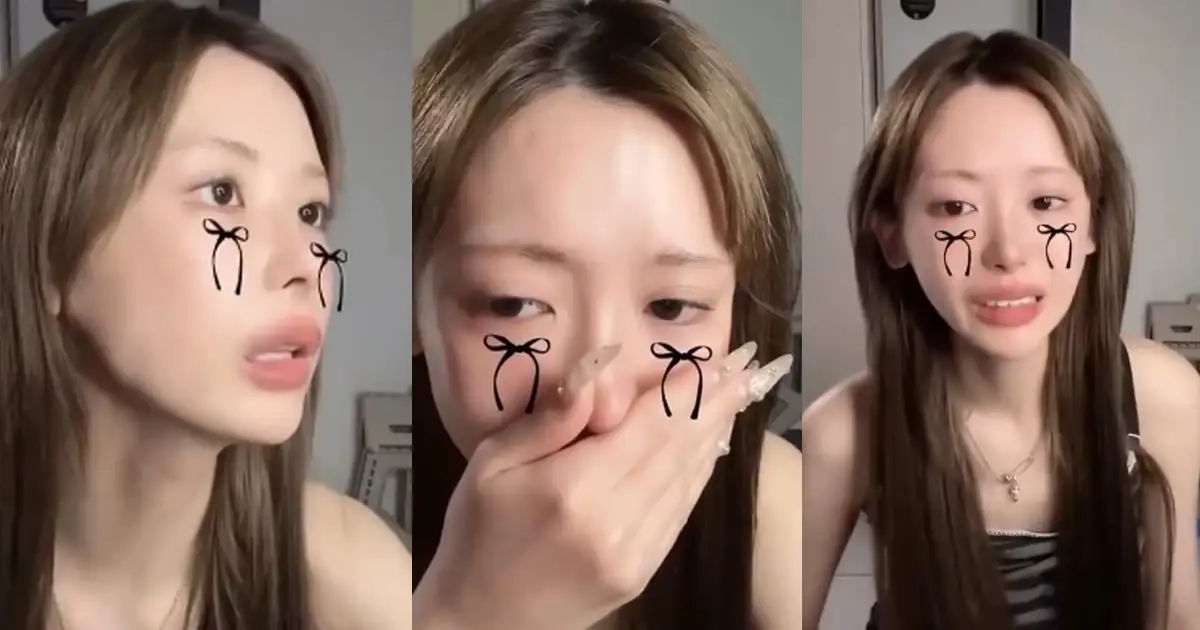Mina生前直播畫面。(圖/翻攝Instagram)
