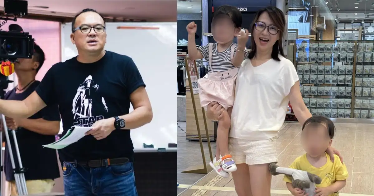 明金成驟逝留龍鳳胎。(圖/翻攝FB)