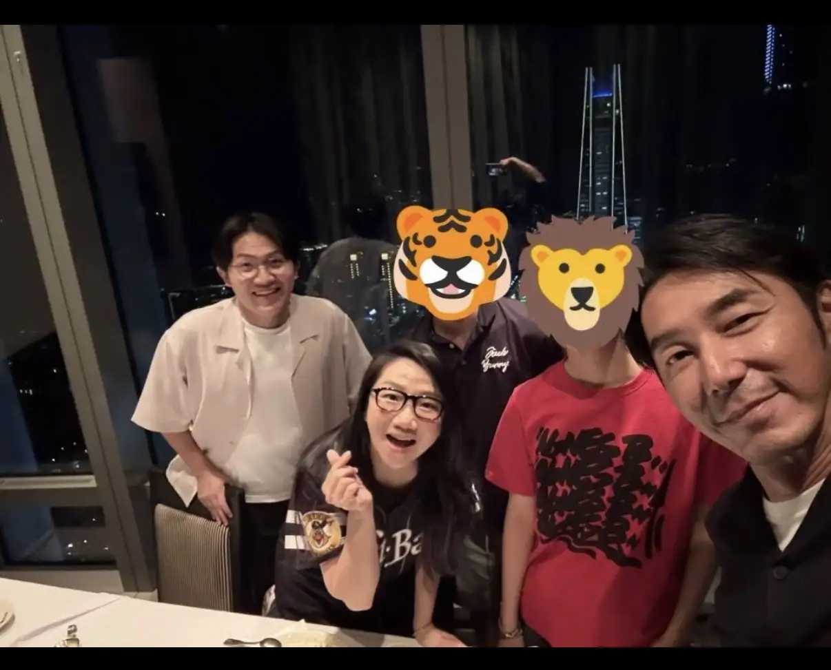 李李仁和陶晶瑩、多米多羅。(圖/翻攝Threads)