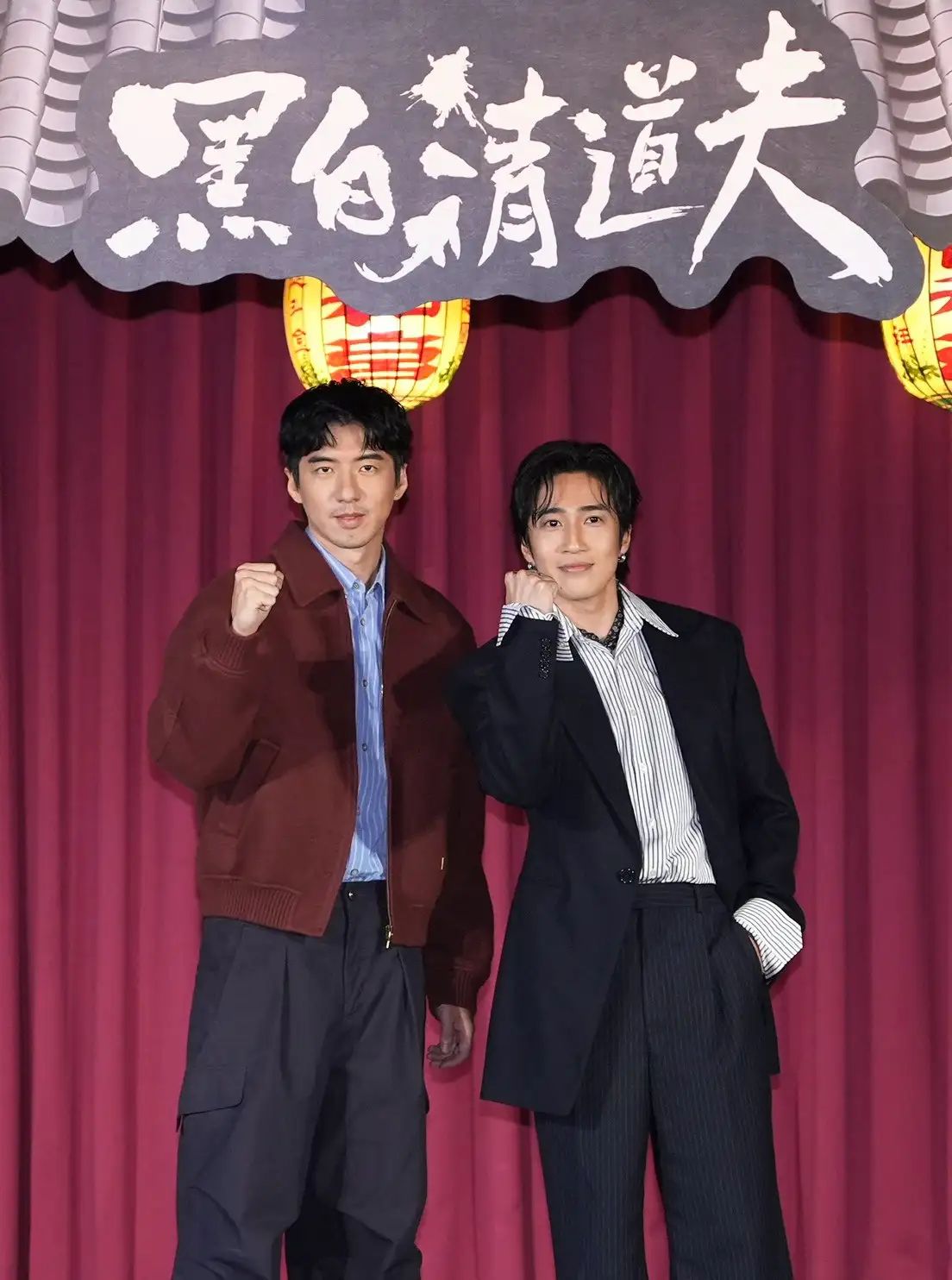 兄弟檔,傅孟柏(左)和婁峻碩。(圖/記者許方正攝)