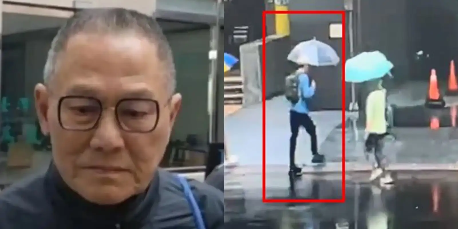 張俊傑現身台南。(圖/翻攝畫面)