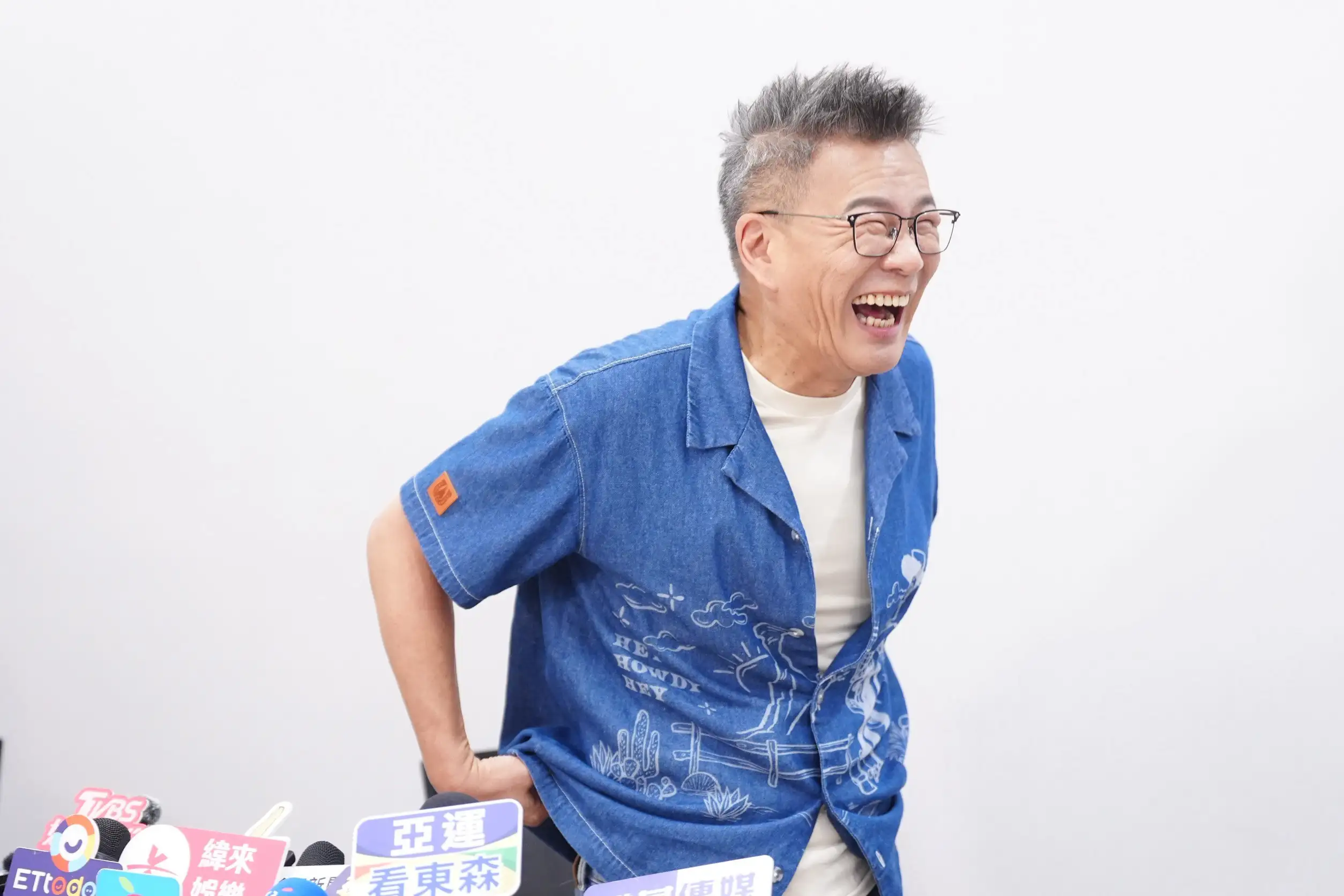 沈玉琳今出席節目慶功記者會,受訪時透露已傳訊關心陳建州,並針對其住院狀況與病房探視爭議發表看法。(圖/記者陳明中攝)