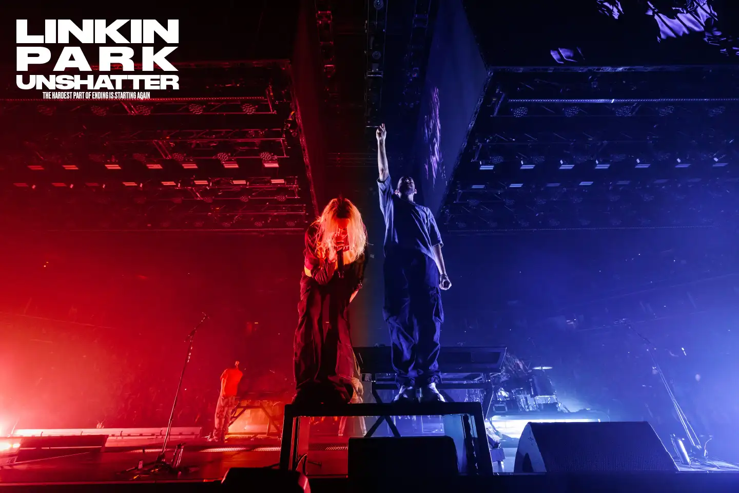 Linkin Park演唱會電影《LINKIN PARK: UNSHATTER》由元老團員Joe Hahn親自執導。(圖/秀泰娛樂提供)