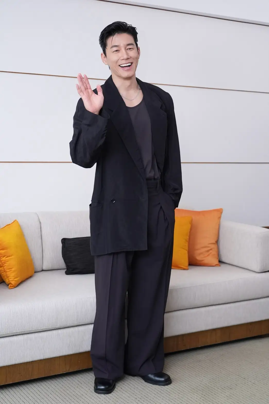 金武烈笑說韓國見面會挑戰跳舞，讓他緊張到大爆汗。（圖／記者許方正攝）