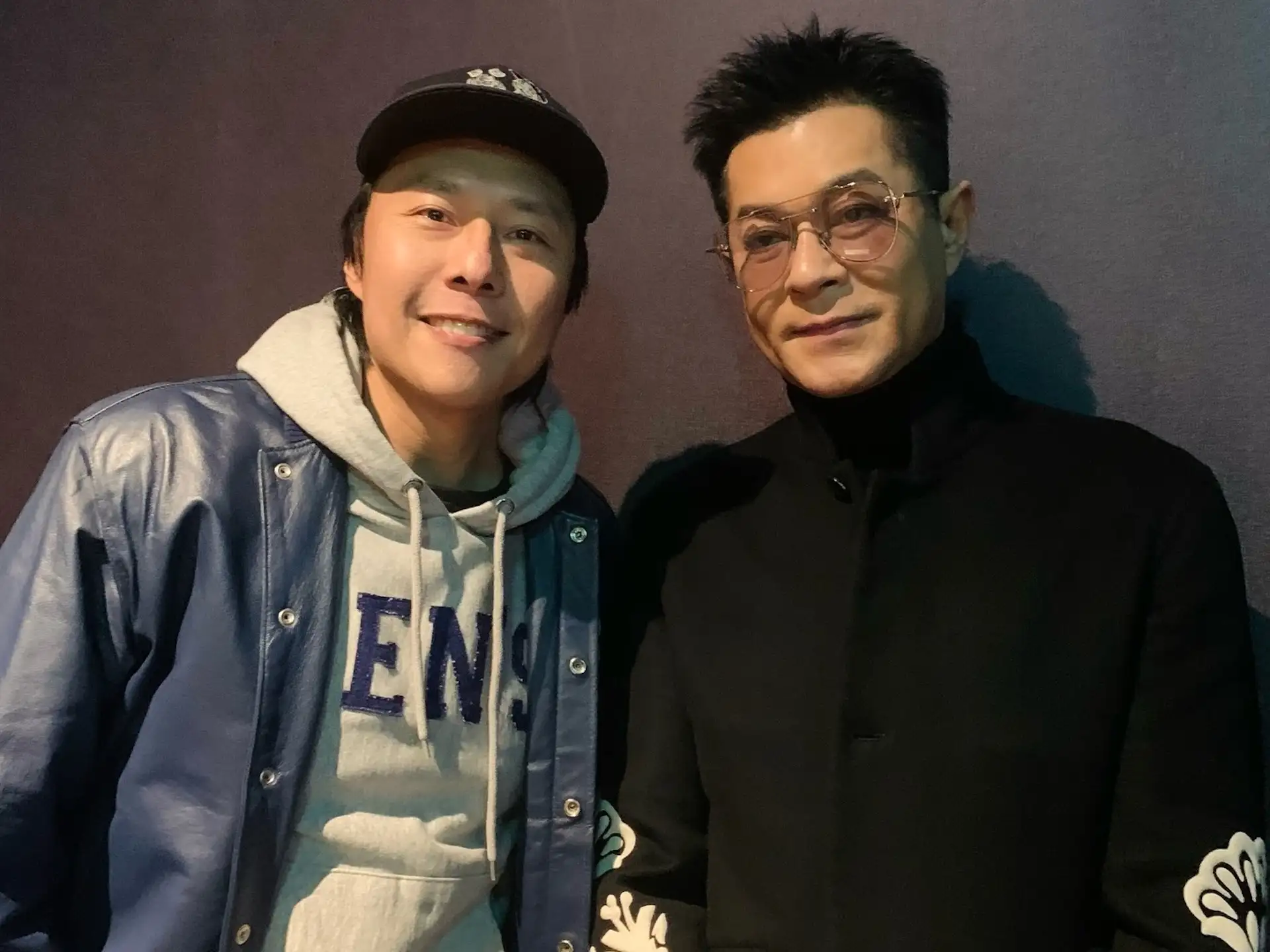 張啟樂(左)很感謝古天樂對演藝圈的付出。(圖/翻攝張啟樂IG)