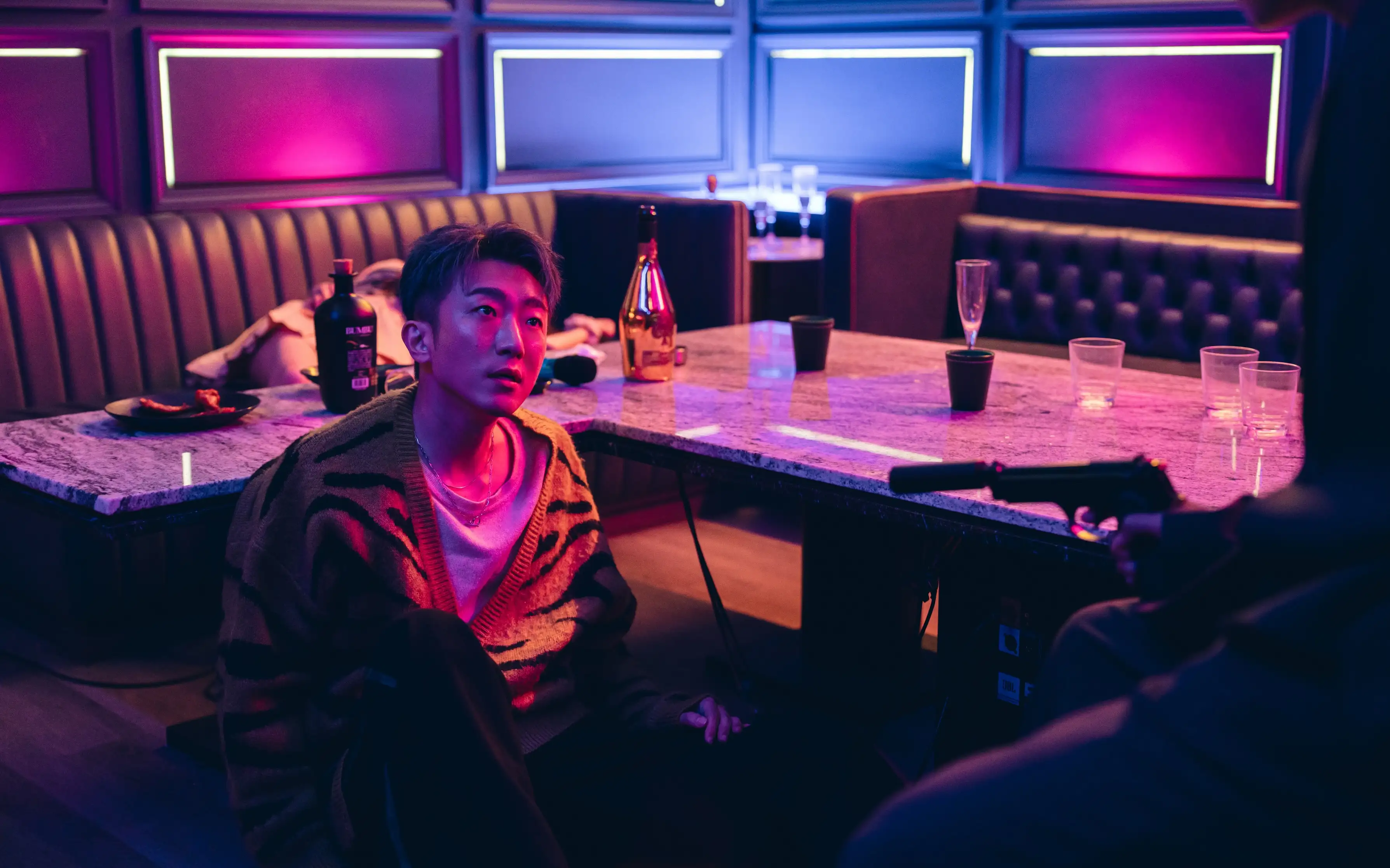 張懷秋演到一半嚇死。(圖/Netflix提供)